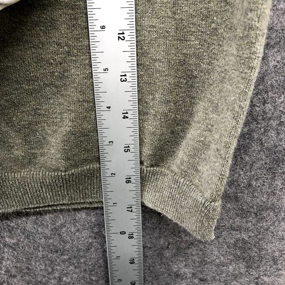 Zara Boys Size 4T Green Sweater Olive Green Zip Pocket Knit Pullover Sporty - Picture 7 of 8